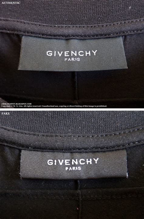 givenchy black tag or white|false givenchy inscription.